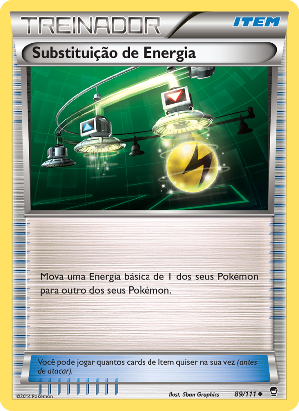 Substituição de Energia 89 — Punhos Furiosos (Portuguese Pokémon TCG card)