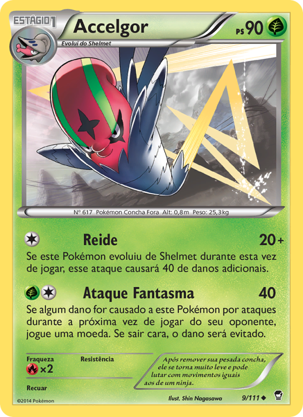 Accelgor 9 — Punhos Furiosos (Portuguese Pokémon TCG card)