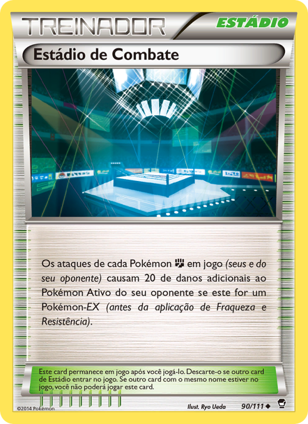Estádio de Combate 90 — Punhos Furiosos (Portuguese Pokémon TCG card)