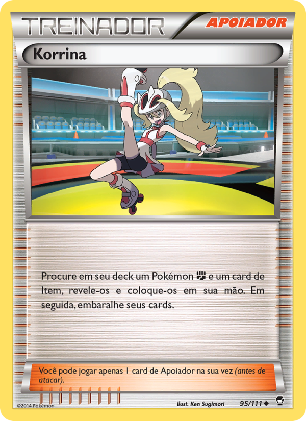 Korrina 95 — Punhos Furiosos (Portuguese Pokémon TCG card)