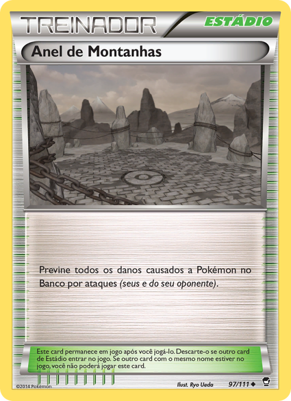 Anel de Montanhas 97 — Punhos Furiosos (Portuguese Pokémon TCG card)