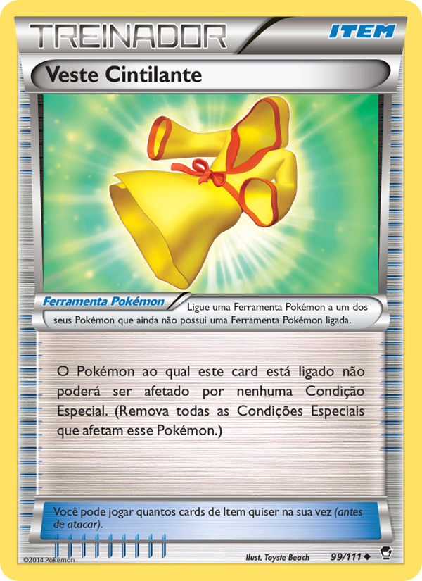Veste Cintilante 99 — Punhos Furiosos (Portuguese Pokémon TCG card)