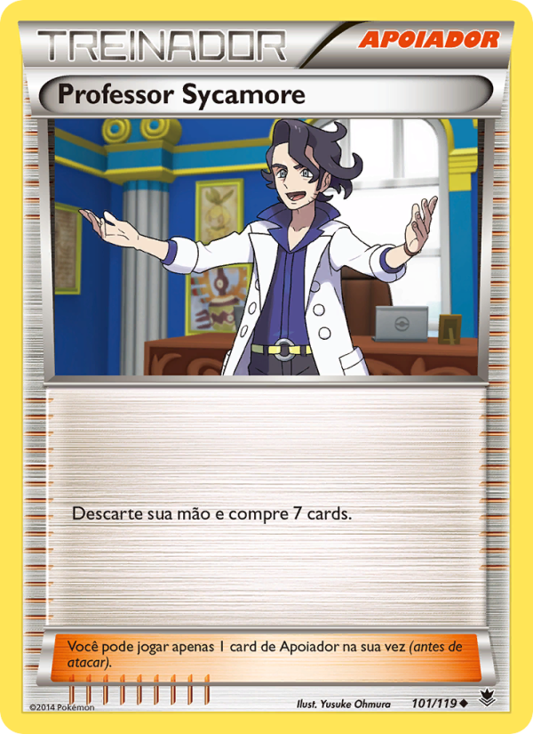 Professor Sycamore 101 — Força Fantasma (Portuguese Pokémon TCG card)