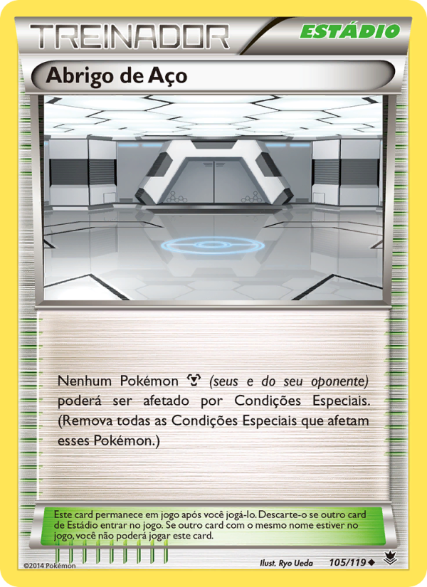 Abrigo de Aço 105 — Força Fantasma (Portuguese Pokémon TCG card)