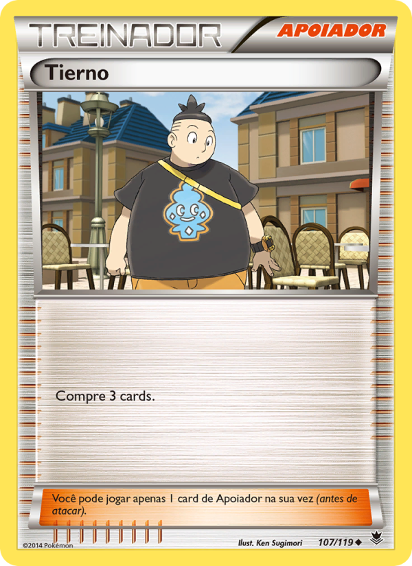 Tierno 107 — Força Fantasma (Portuguese Pokémon TCG card)