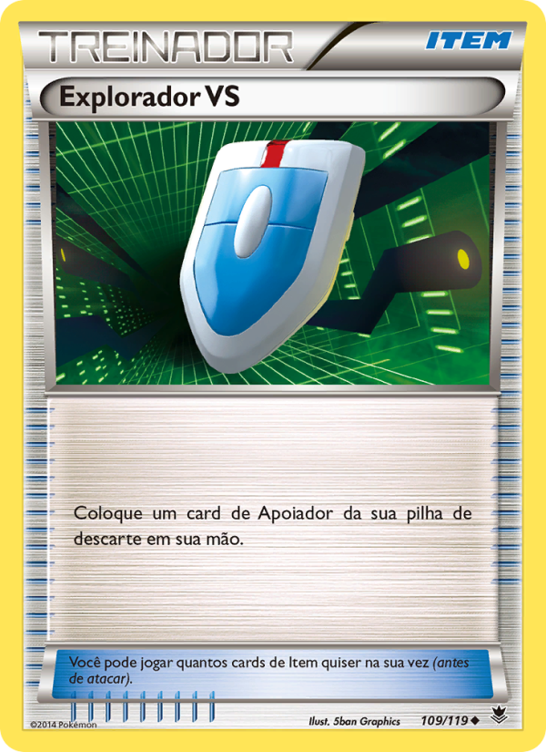 Explorador VS 109 — Força Fantasma (Portuguese Pokémon TCG card)