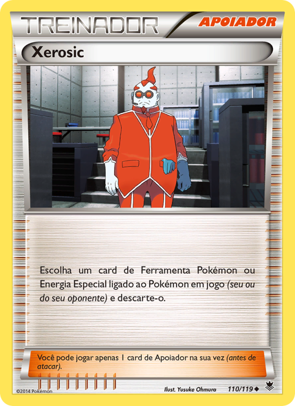 Xerosic 110 — Força Fantasma (Portuguese Pokémon TCG card)