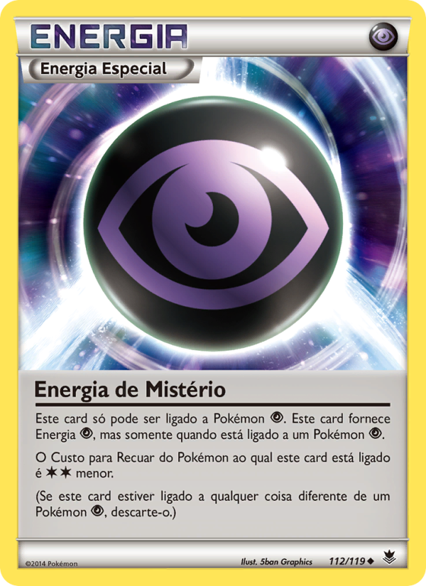 Energia de Mistério 112 — Força Fantasma (Portuguese Pokémon TCG card)