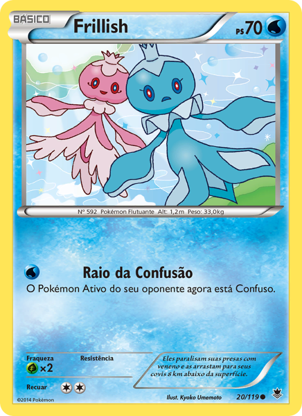 Frillish 20 — Phantom Forces (Portuguese Pokémon TCG card)