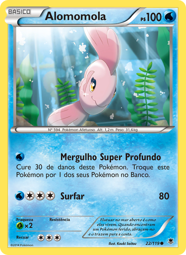 Alomomola 22 — Phantom Forces (Portuguese Pokémon TCG card)