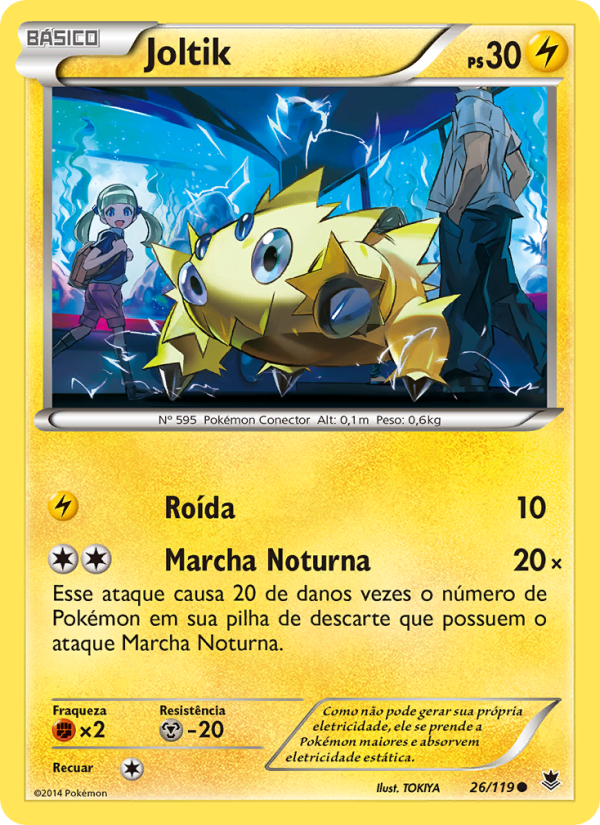 Joltik 26 — Força Fantasma (Portuguese Pokémon TCG card)