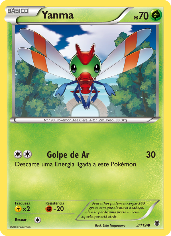 Yanma 3 — Força Fantasma (Portuguese Pokémon TCG card)