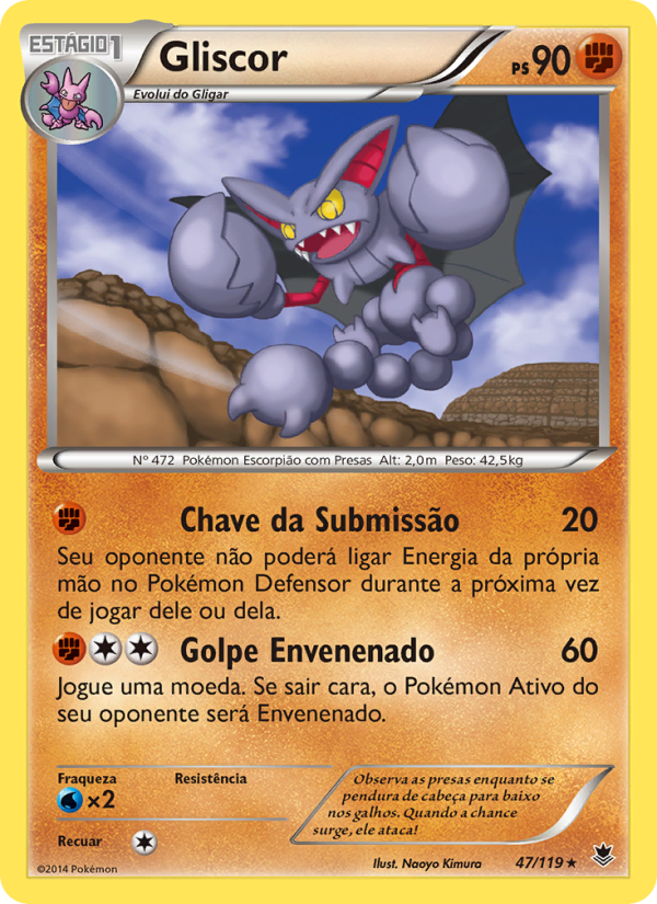 Gliscor 47 — Força Fantasma (Portuguese Pokémon TCG card)