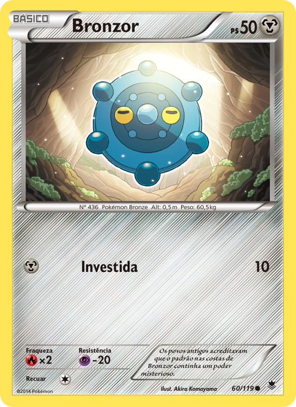 Bronzor 60 — Força Fantasma (Portuguese Pokémon TCG card)
