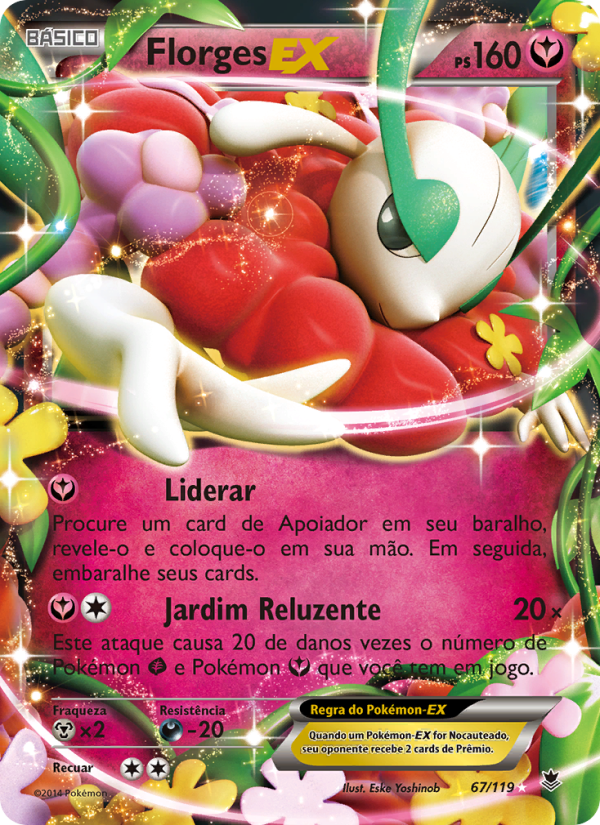 Florges EX 67 — Phantom Forces (Portuguese Pokémon TCG card)