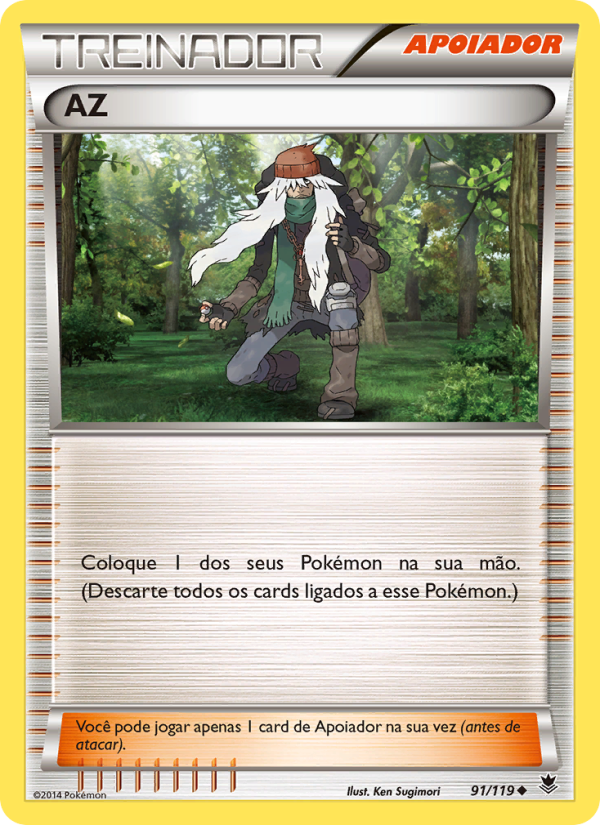 AZ 91 — Força Fantasma (Portuguese Pokémon TCG card)