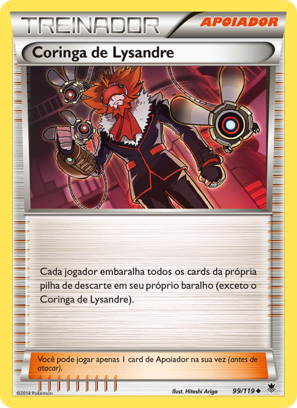 Coringa de Lysandre 99 — Força Fantasma (Portuguese Pokémon TCG card)
