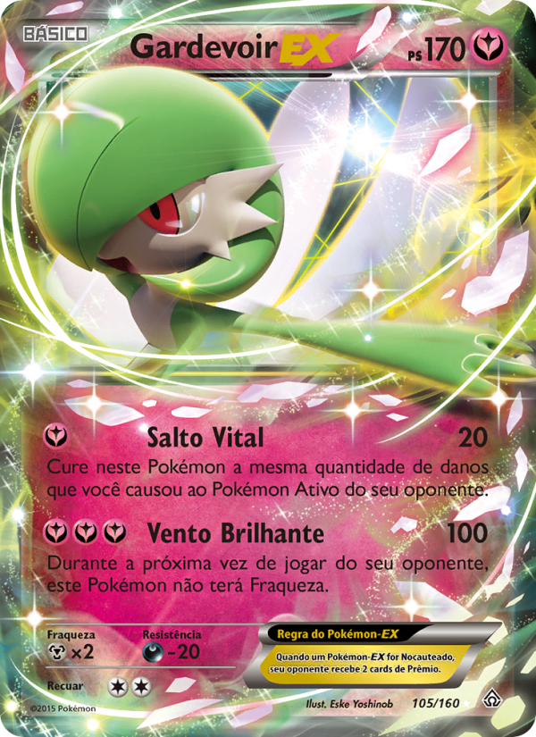 Gardevoir EX 105 — Primal Clash (Portuguese Pokémon TCG card)