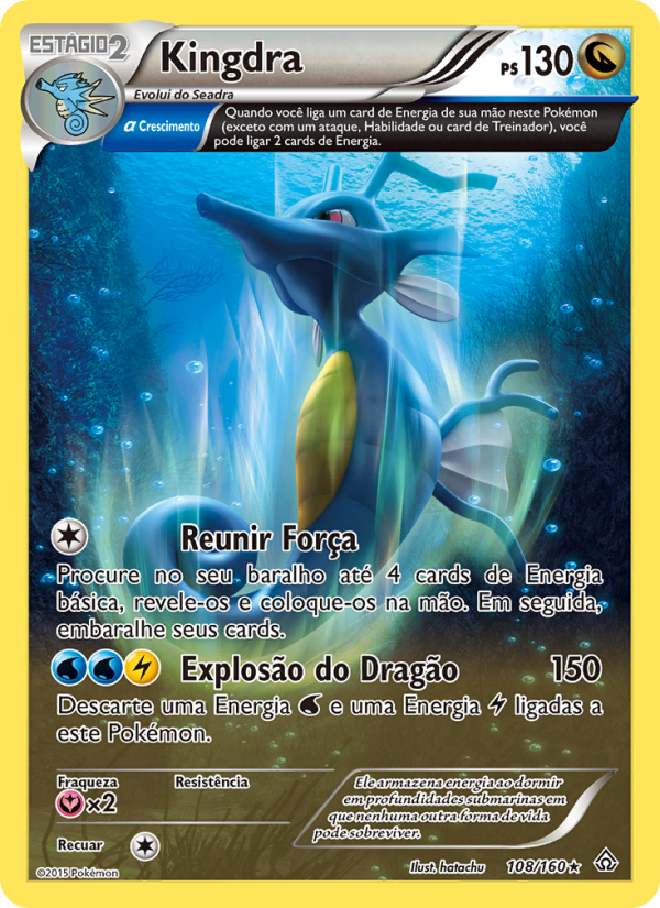Kingdra 108 — Primal Clash (Portuguese Pokémon TCG card)