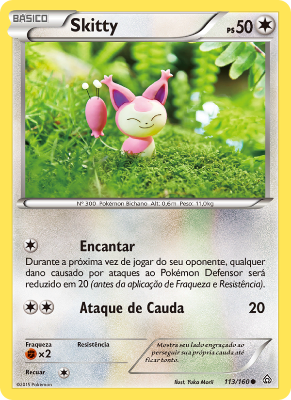 Skitty 113 — Conflito Primitivo (Portuguese Pokémon TCG card)