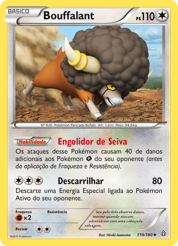 Bouffalant 119 — Conflito Primitivo (Portuguese Pokémon TCG card)
