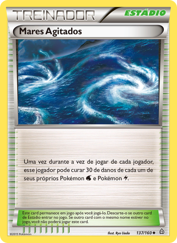Mares Agitados 137 — Conflito Primitivo (Portuguese Pokémon TCG card)
