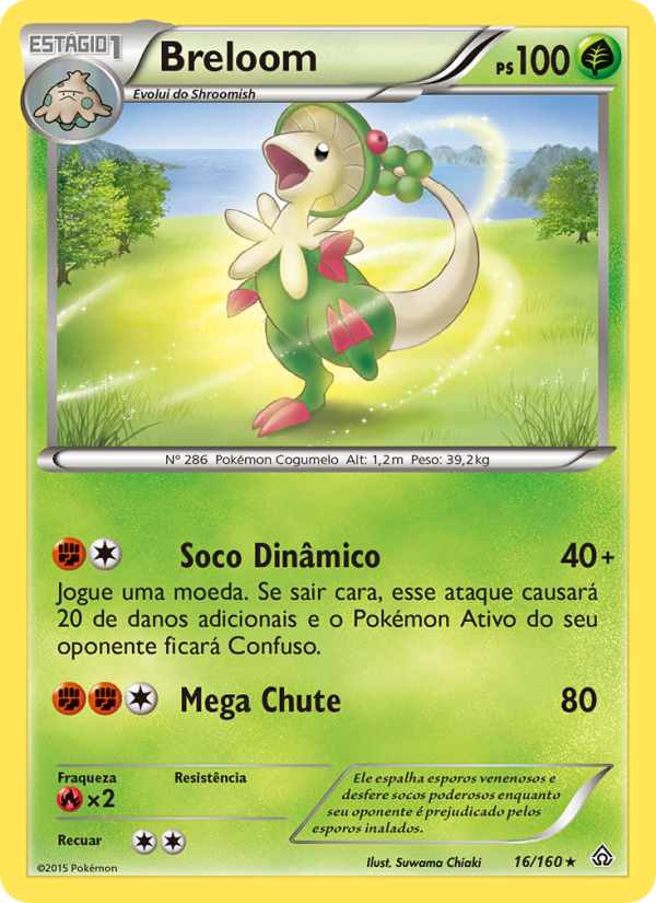 Breloom 16 — Primal Clash (Portuguese Pokémon TCG card)