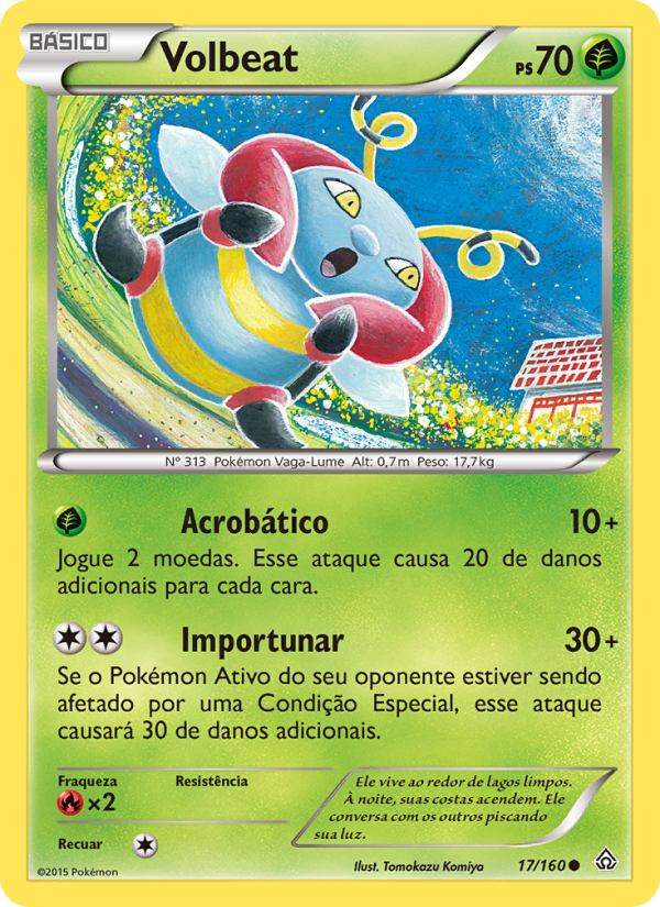 Volbeat 17 — Primal Clash (Portuguese Pokémon TCG card)