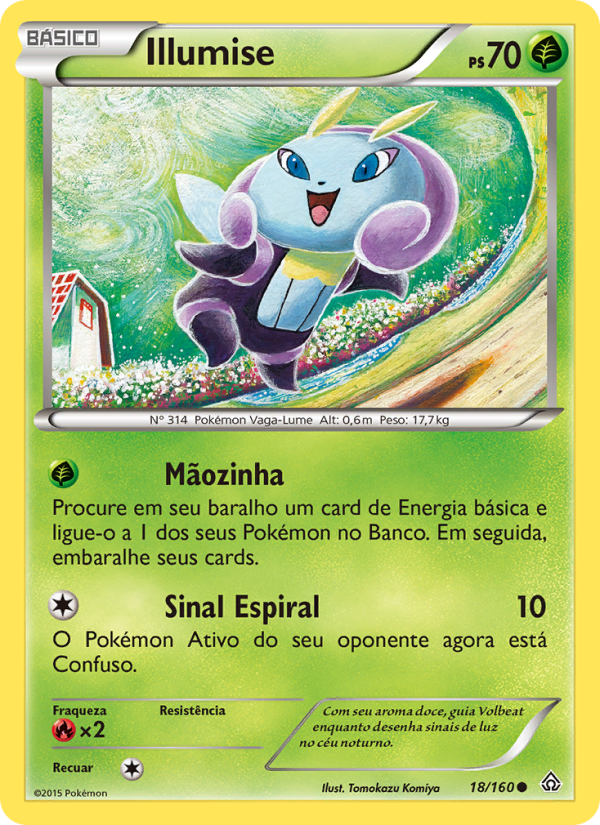 Illumise 18 — Primal Clash (Portuguese Pokémon TCG card)