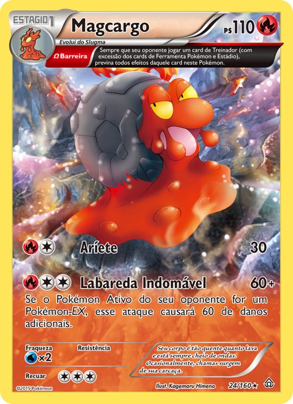 Magcargo 24 — Conflito Primitivo (Portuguese Pokémon TCG card)