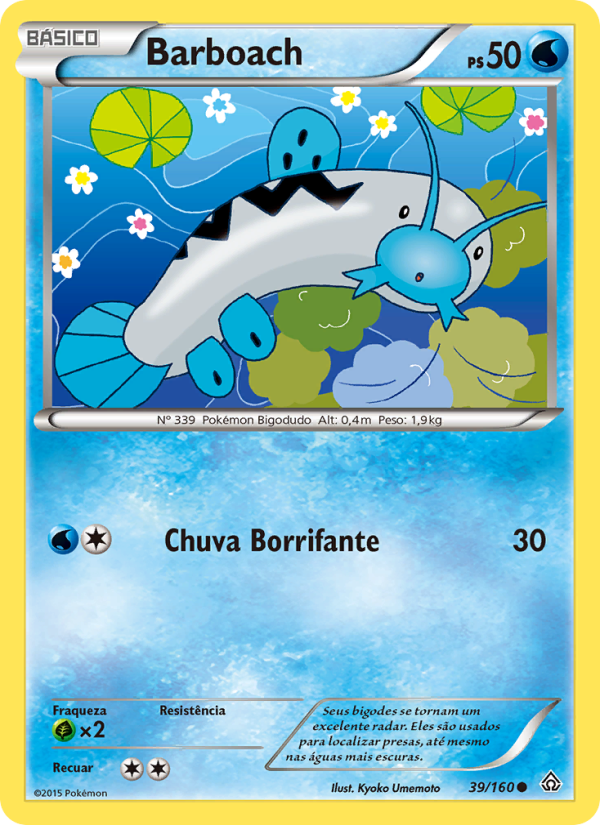 Barboach 39 — Conflito Primitivo (Portuguese Pokémon TCG card)