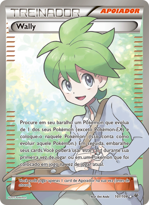 Wally 107 — Céus Estrondosos (Portuguese Pokémon TCG card)