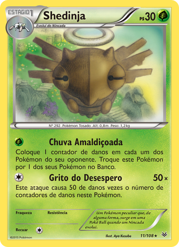 Shedinja 11 — Céus Estrondosos (Portuguese Pokémon TCG card)