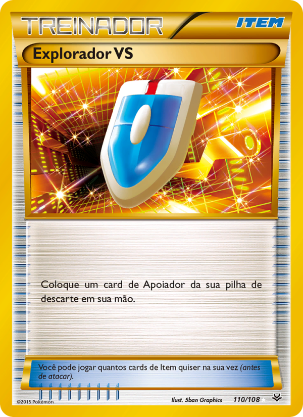 Explorador VS 110 — Céus Estrondosos (Portuguese Pokémon TCG card)