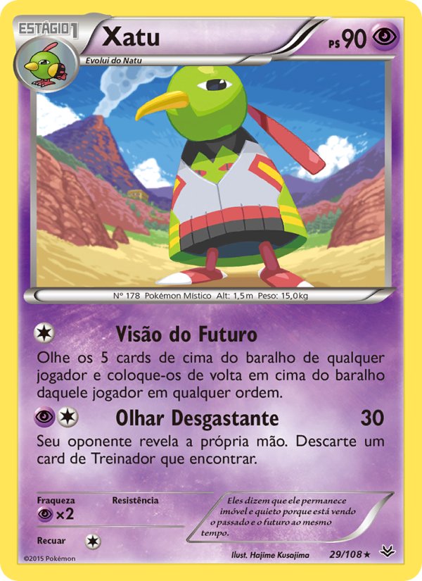 Xatu 29 — Céus Estrondosos (Portuguese Pokémon TCG card)