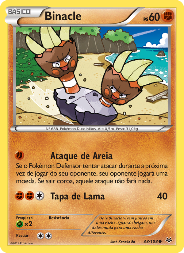 Binacle 38 — Céus Estrondosos (Portuguese Pokémon TCG card)