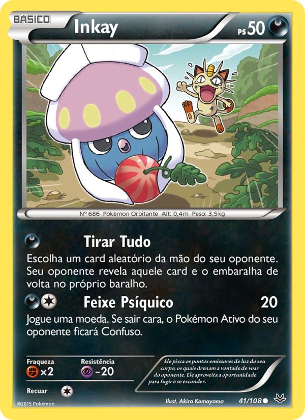 Inkay 41 — Céus Estrondosos (Portuguese Pokémon TCG card)