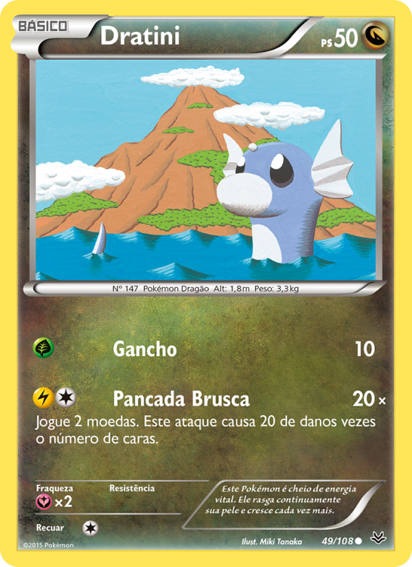 Dratini 49 — Céus Estrondosos (Portuguese Pokémon TCG card)