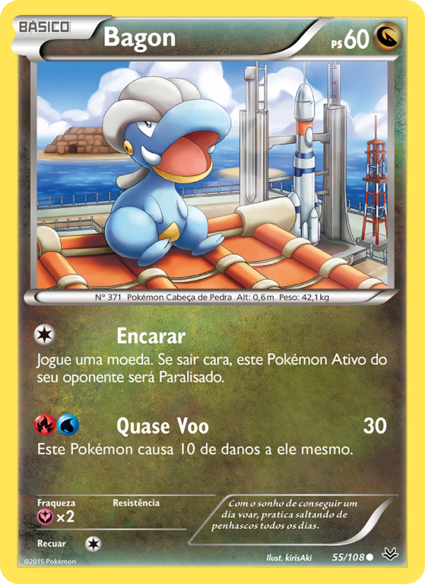 Bagon 55 — Céus Estrondosos (Portuguese Pokémon TCG card)
