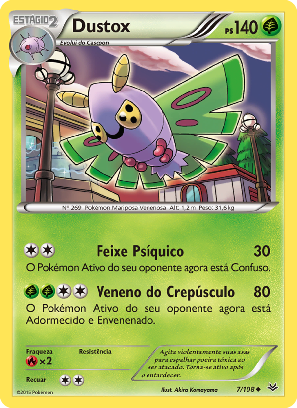 Dustox 7 — Céus Estrondosos (Portuguese Pokémon TCG card)