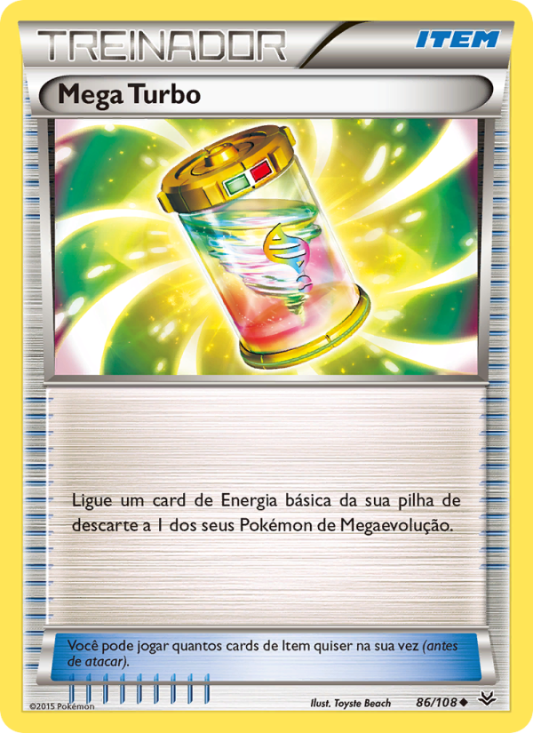 Mega Turbo 86 — Céus Estrondosos (Portuguese Pokémon TCG card)