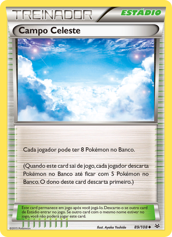 Campo Celeste 89 — Céus Estrondosos (Portuguese Pokémon TCG card)
