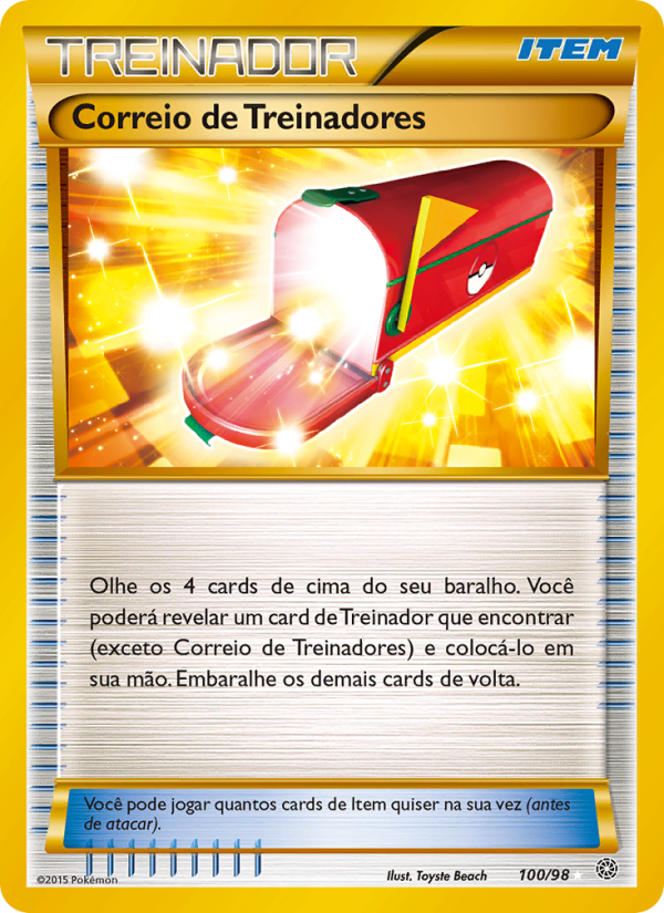Correio de Treinadores 100 — Ancient Origins (Portuguese Pokémon TCG card)