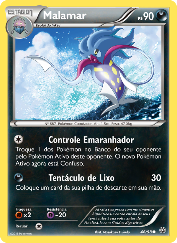 Malamar 46 — Origens Ancestrais (Portuguese Pokémon TCG card)