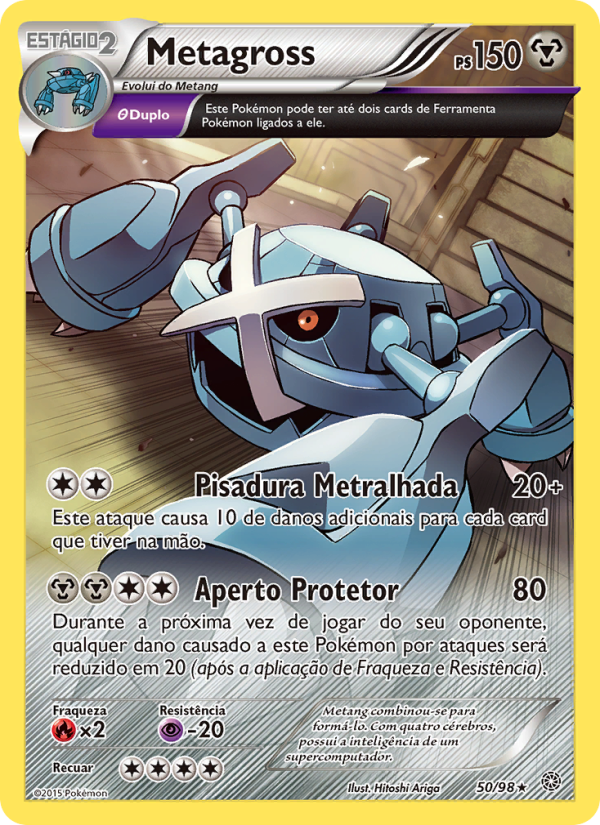 Metagross 50 — Origens Ancestrais (Portuguese Pokémon TCG card)