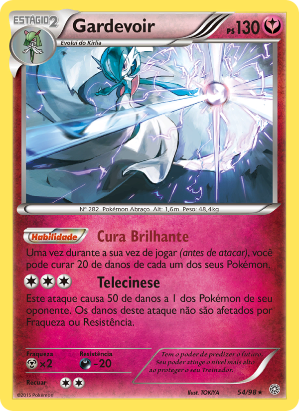 Gardevoir 54 — Origens Ancestrais (Portuguese Pokémon TCG card)