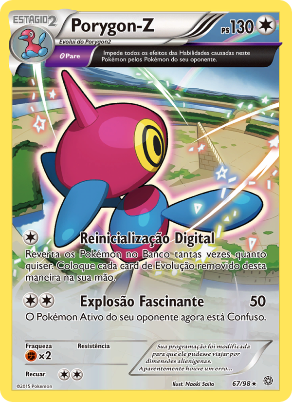 Porygon-Z 67 — Origens Ancestrais (Portuguese Pokémon TCG card)