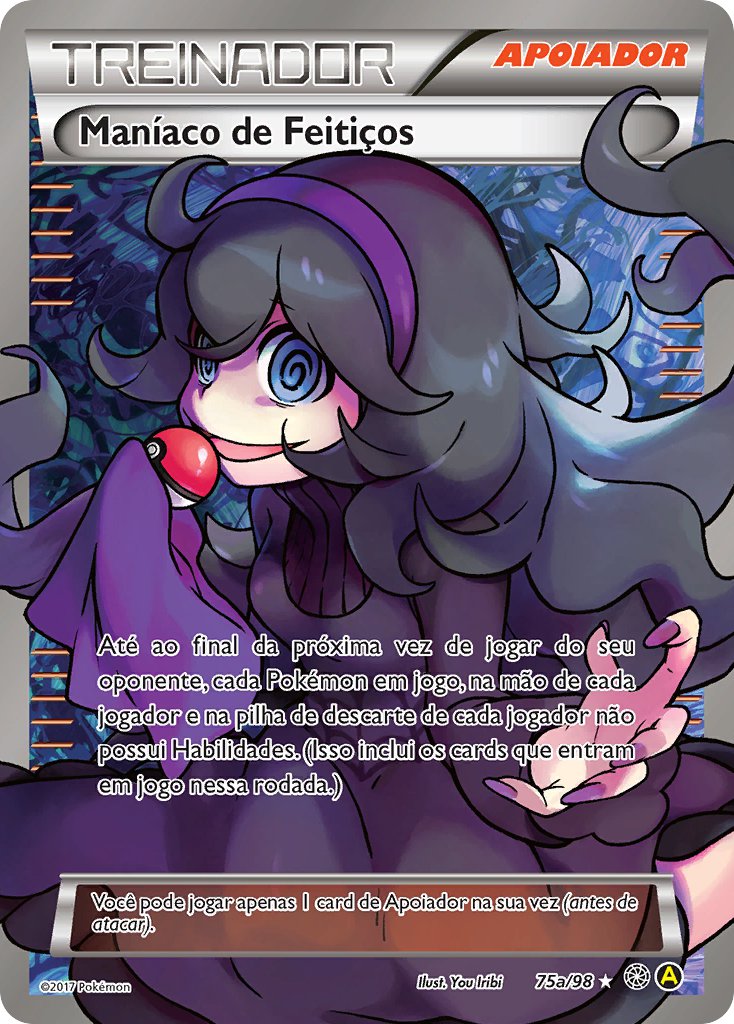 Maníaco de Feitiços 75a — Ancient Origins (Portuguese Pokémon TCG card)