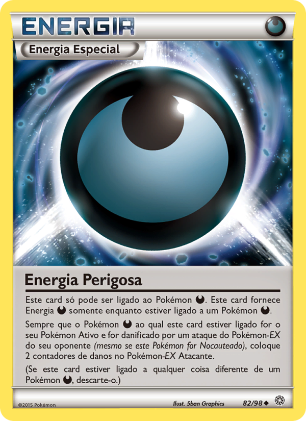 Energia Perigoso 82 — Ancient Origins (Portuguese Pokémon TCG card)
