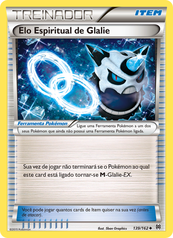 Elo Espiritual de Glalie 139 — Turbo Revolução (Portuguese Pokémon TCG card)
